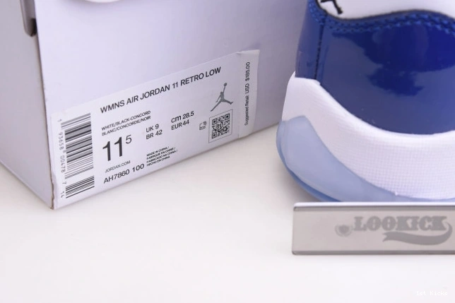 1st Kicks Retro Jordan Low AH7860- White Concord 677 Air ModernLook 11 1115